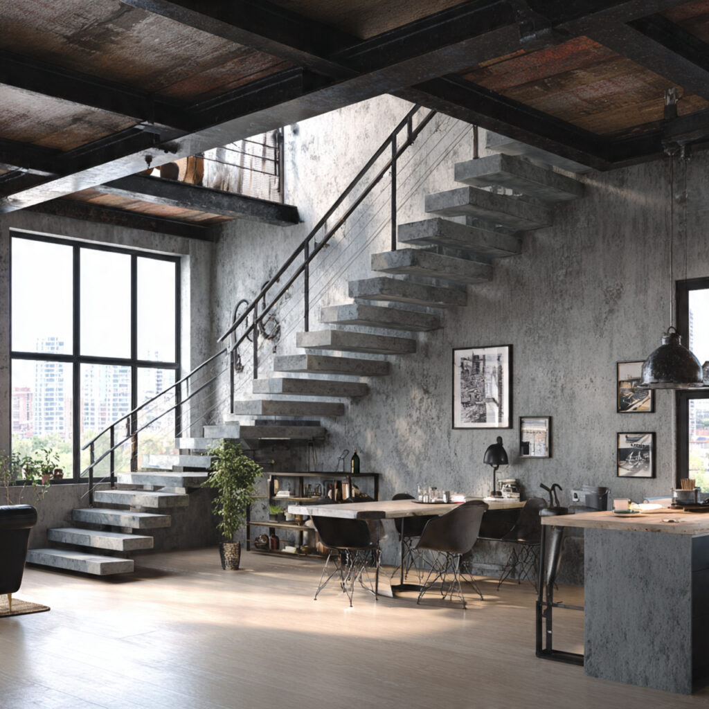 22 Stunning Floating Staircase Ideas for a Sleek, Open Interior 16 Steel for Industrial Strength