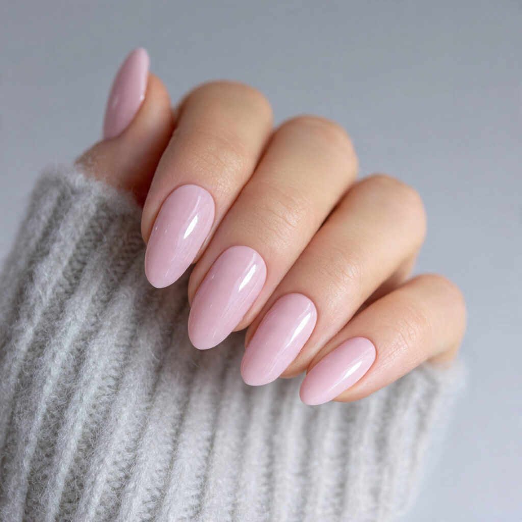 22 Perfect Pink Wedding Nail Ideas for Your Big Day 21 Subtle Nude Pink