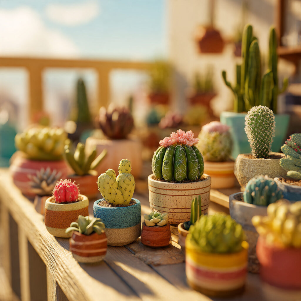 25 Creative Balcony Garden Ideas for Small Spaces 8 Succulents and Cacti for Low Maintenance