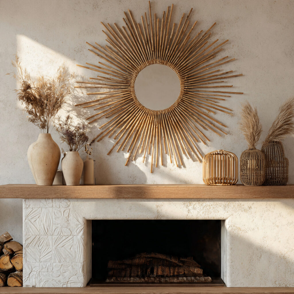 23 Stunning Boho Mirror Ideas to Elevate Every Room Instantly 3 Sunburst Mirror for a Bold Statement