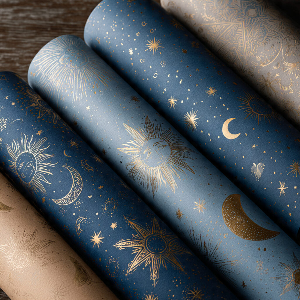 25 Best Boho Wallpaper Ideas to Transform Your Space 11 Sunburst and Celestial Themes