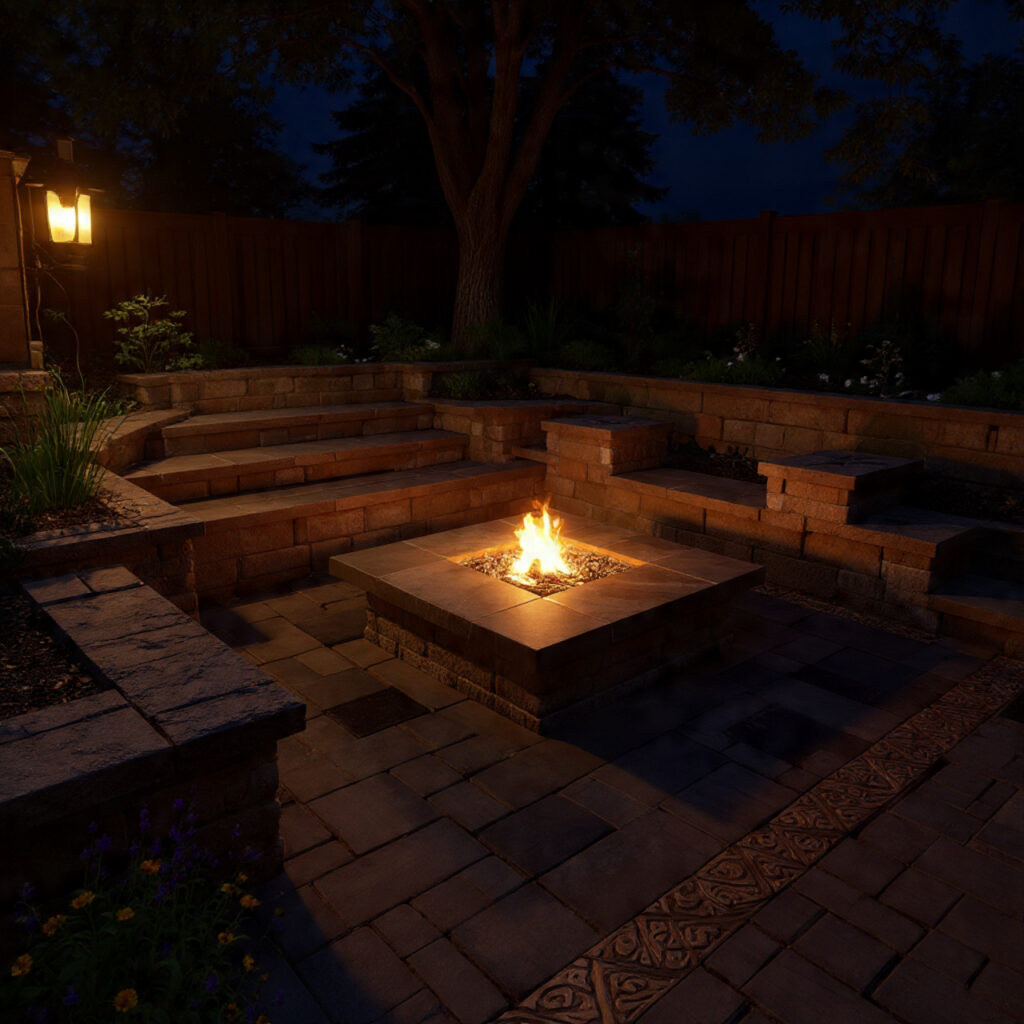 25 Fire Pit Landscaping Designs That Elevate Your Backyard Instantly 7 Sunken Fire Pit Area