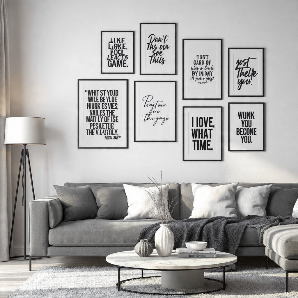 Typography Gallery Wall