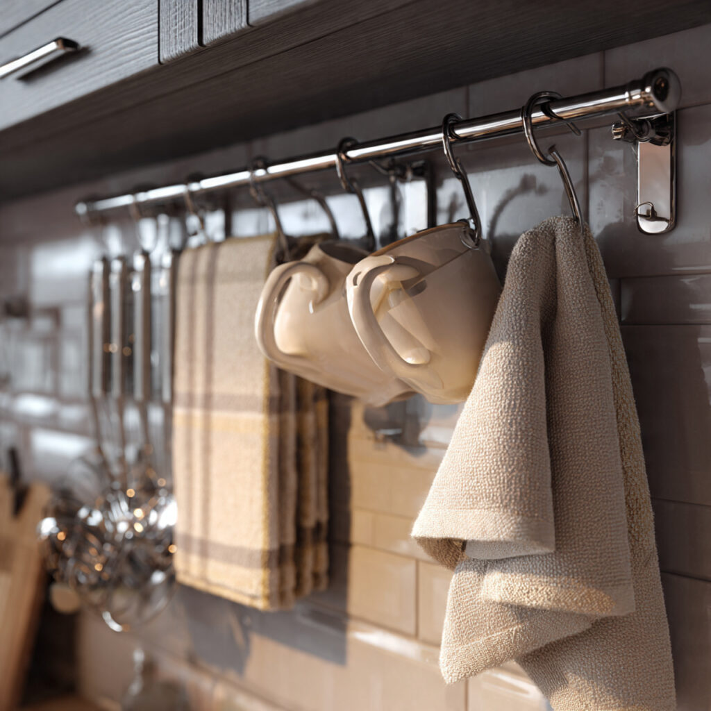 25 Creative Kitchen Storage Solutions for Every Home 15 Under-Cabinet Hooks