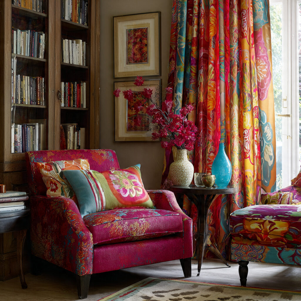 25 Boho Curtains Inspiration: Patterns, Colors & Unique Designs 5 Vibrant Patterned Curtains for Energetic Rooms