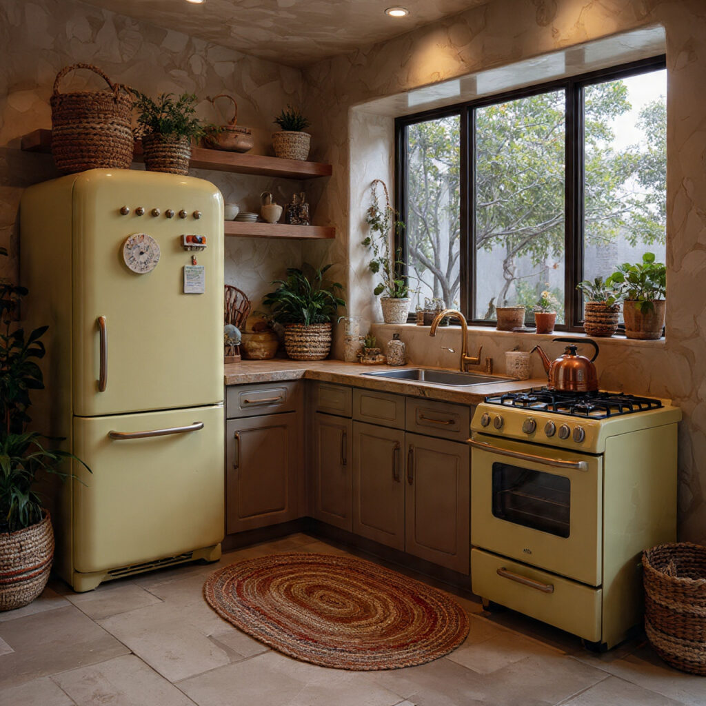 Boho Kitchen: 25 Inspiring Ideas for a Cozy, Eclectic Space 20 Vintage Appliances