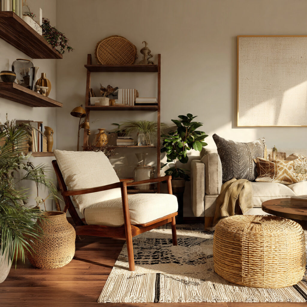 24 Boho Living Room Ideas for a Cozy, Stylish & Creative Home Space 1 Vintage Furniture With Modern Accents