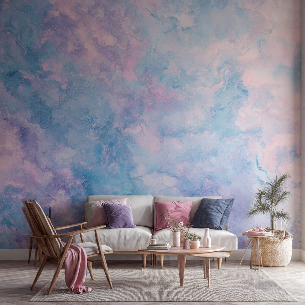 25 Best Boho Wallpaper Ideas to Transform Your Space 6 Watercolor Wash Walls