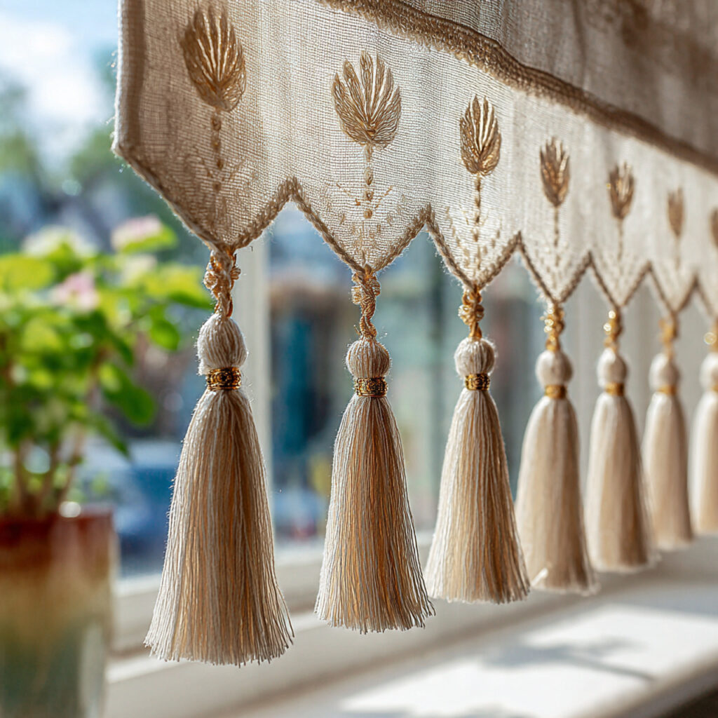 25 Boho Curtains Inspiration: Patterns, Colors & Unique Designs 25 Window Valances with Boho Detailing