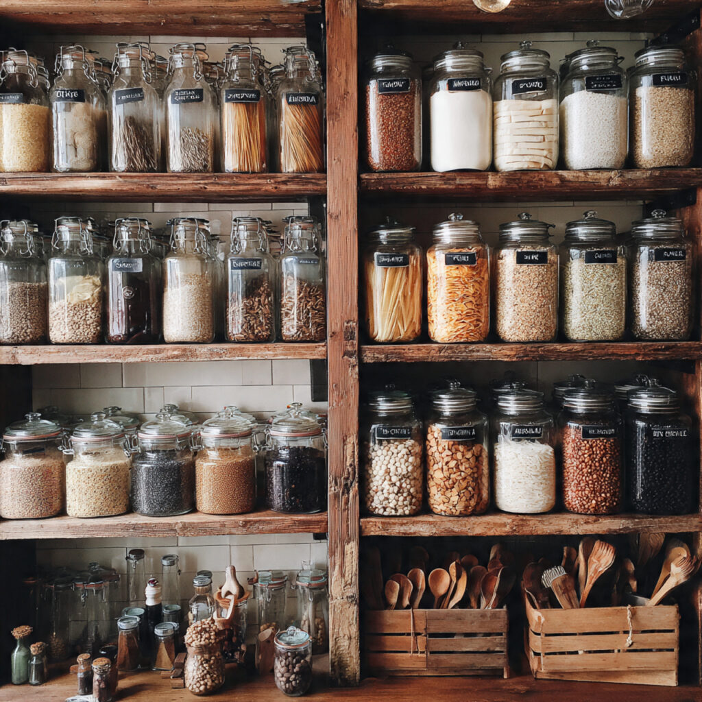 25 Best Eco-Friendly Green Kitchen Tips to Upgrade Your Space 13 Zero-Waste Pantry Setup