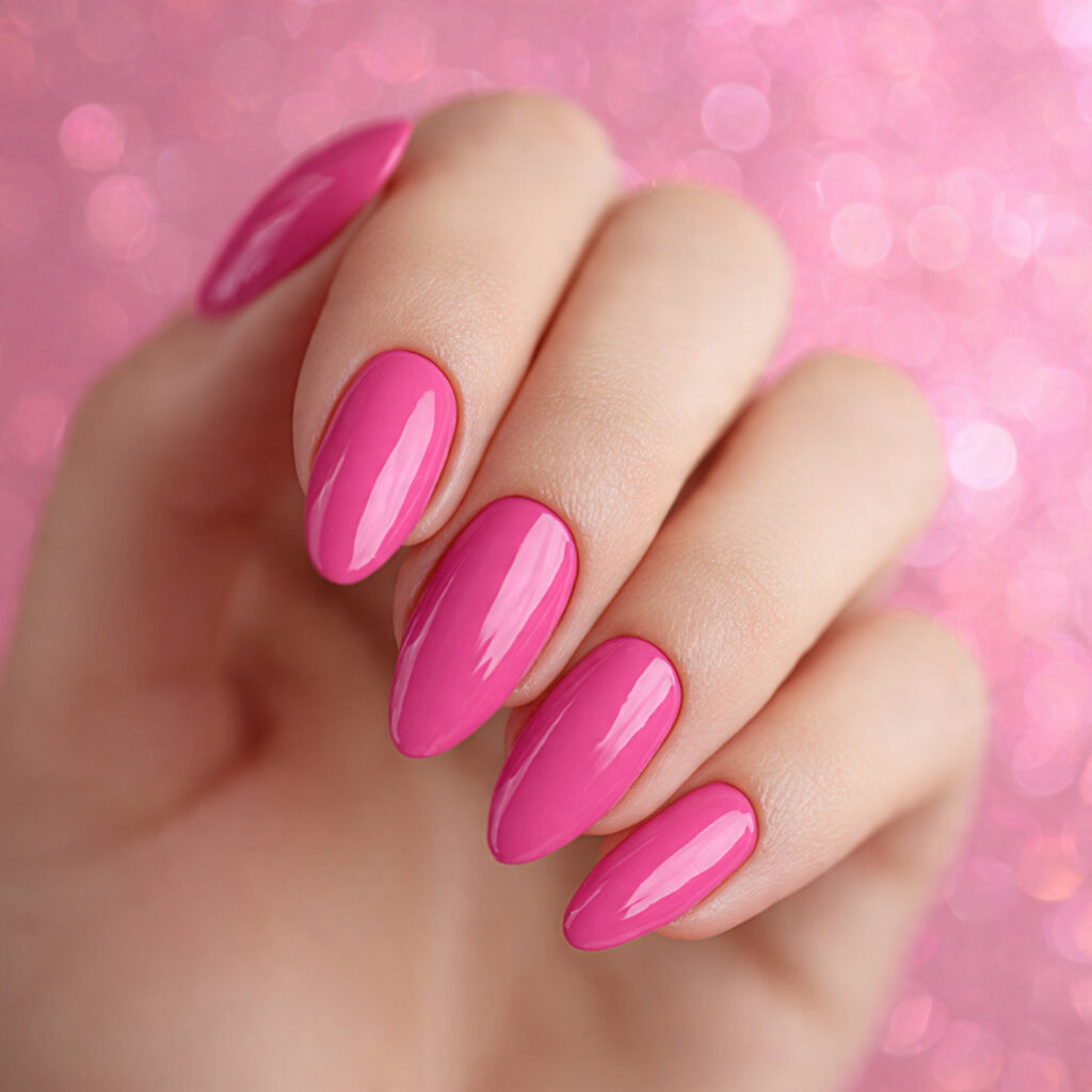 20 Almond Nails Ideas – Trendy, Classy & Cute Looks 14 Almond Nails Pink