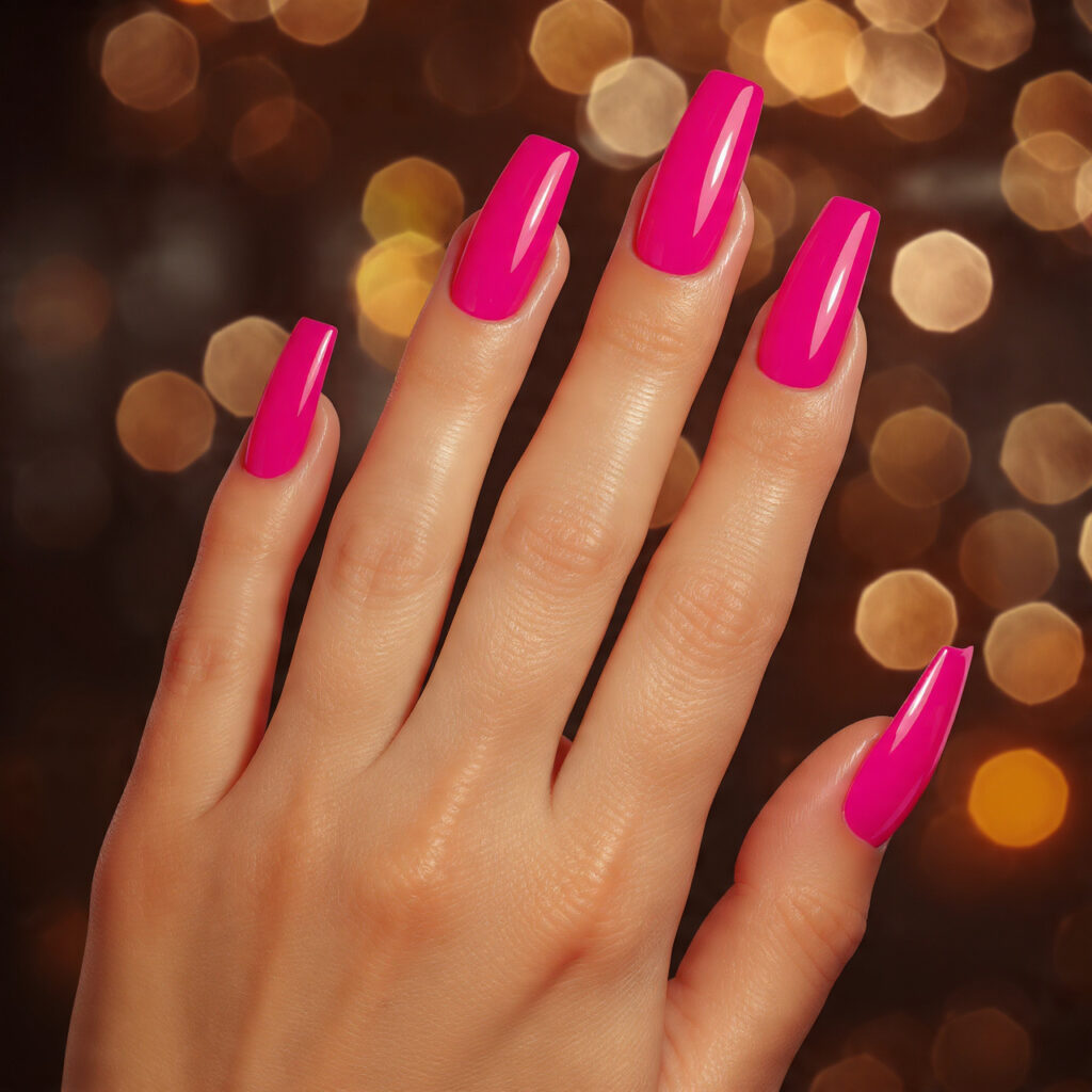 47 Stunning Pink Nails: Modern Designs You’ll Love 6 Hot Pink Nails