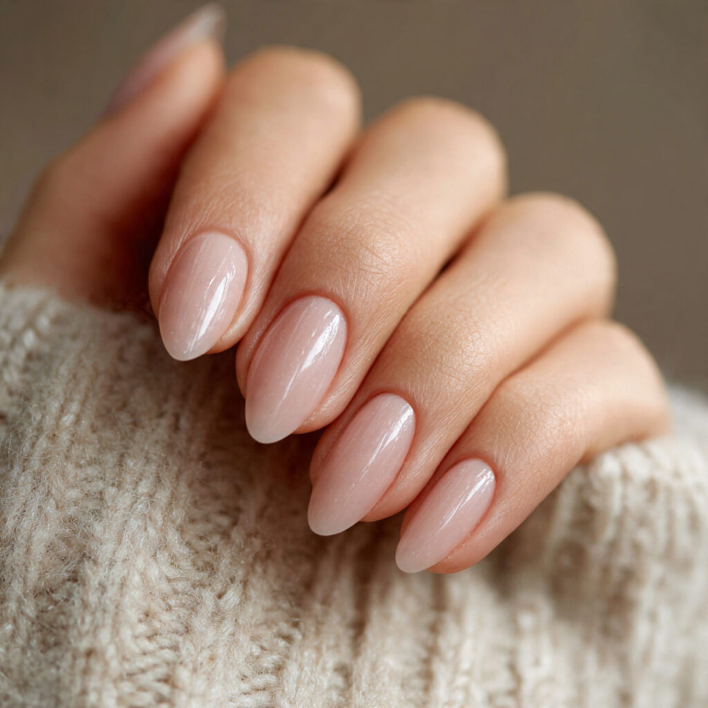 20 Almond Nails Ideas – Trendy, Classy & Cute Looks 16 Natural Almond Nails