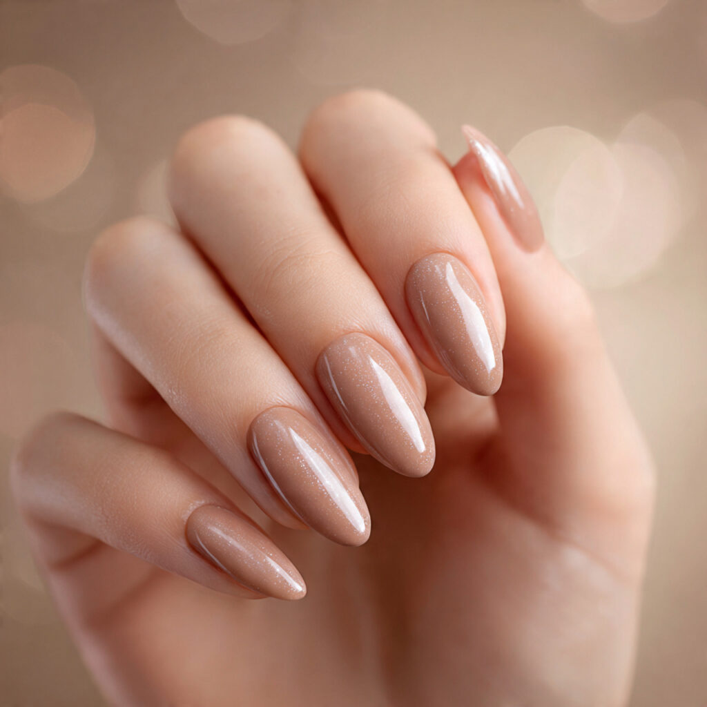 20 Almond Nails Ideas – Trendy, Classy & Cute Looks 5 Nude Almond Nails