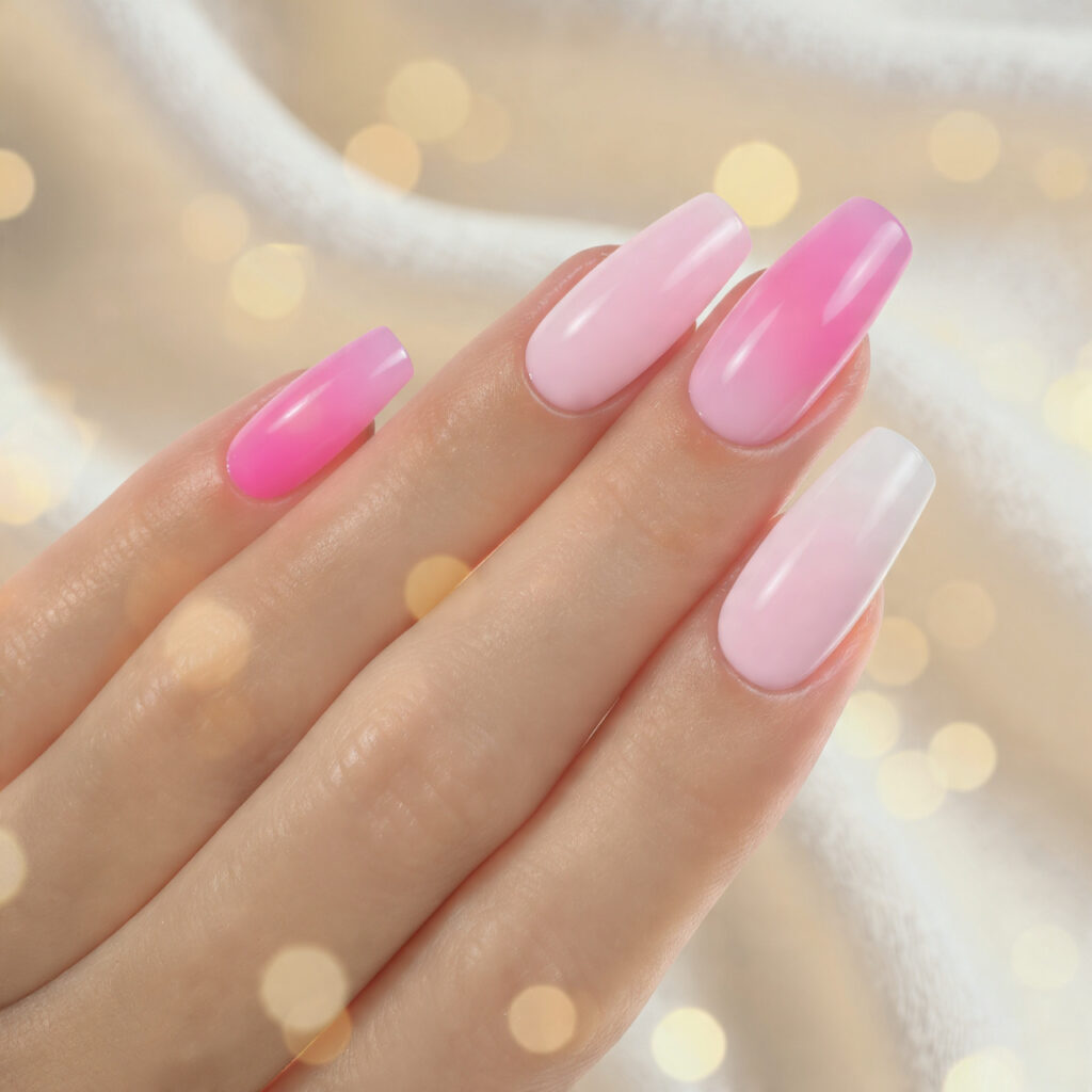 47 Stunning Pink Nails: Modern Designs You’ll Love 31 Pink And White Ombre Nails