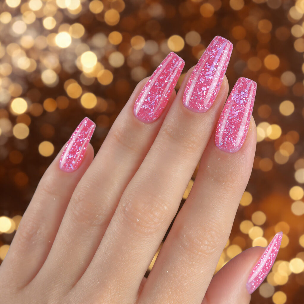 47 Stunning Pink Nails: Modern Designs You’ll Love 26 Pink Glitter Nails