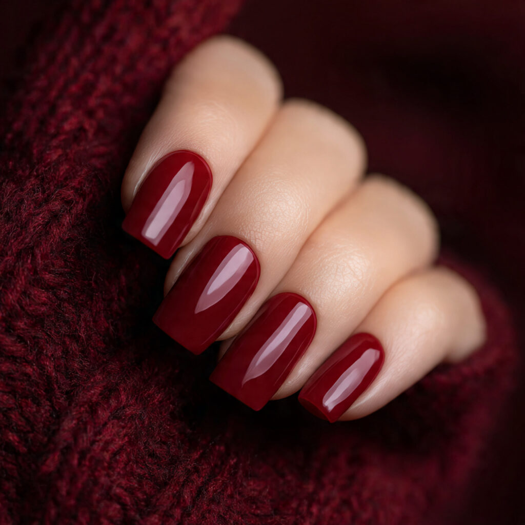 Red Square Nails