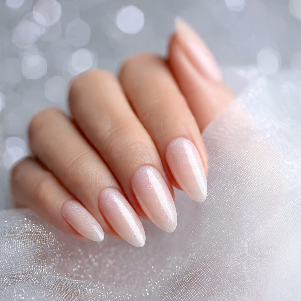 20 Almond Nails Ideas – Trendy, Classy & Cute Looks 13 White Almond Nails