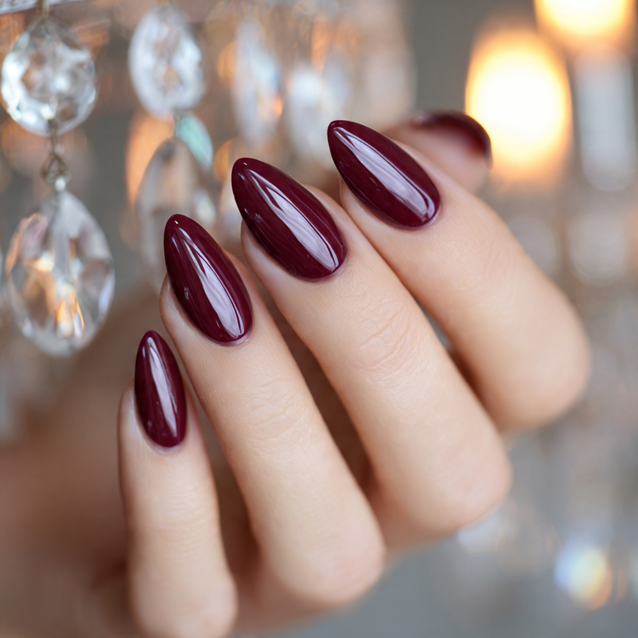 Short Almond Acrylic Nails