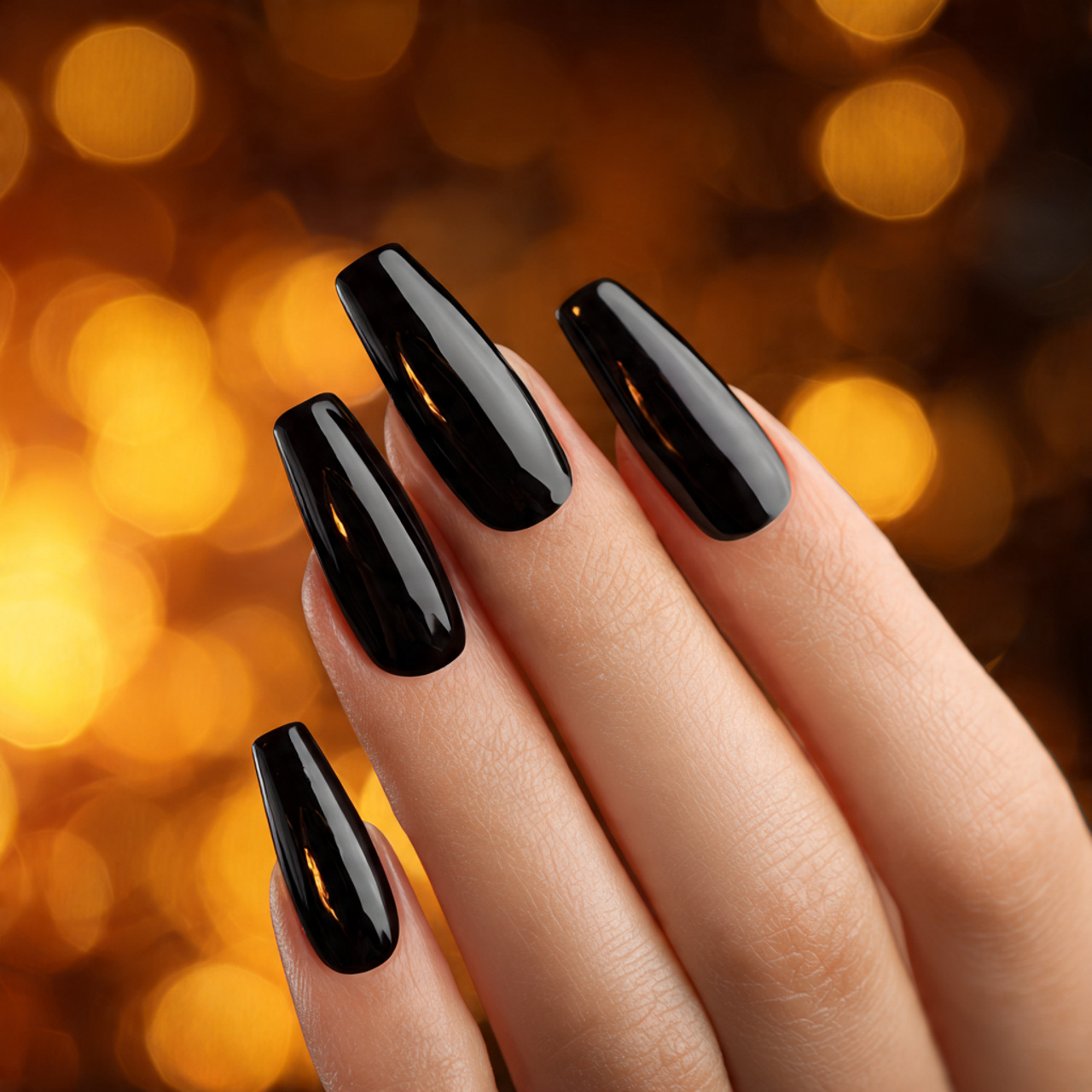 Black Coffin Nails: 18 Stunning Designs You Need to Try in 2026 8 Acrylic Black Coffin Nails