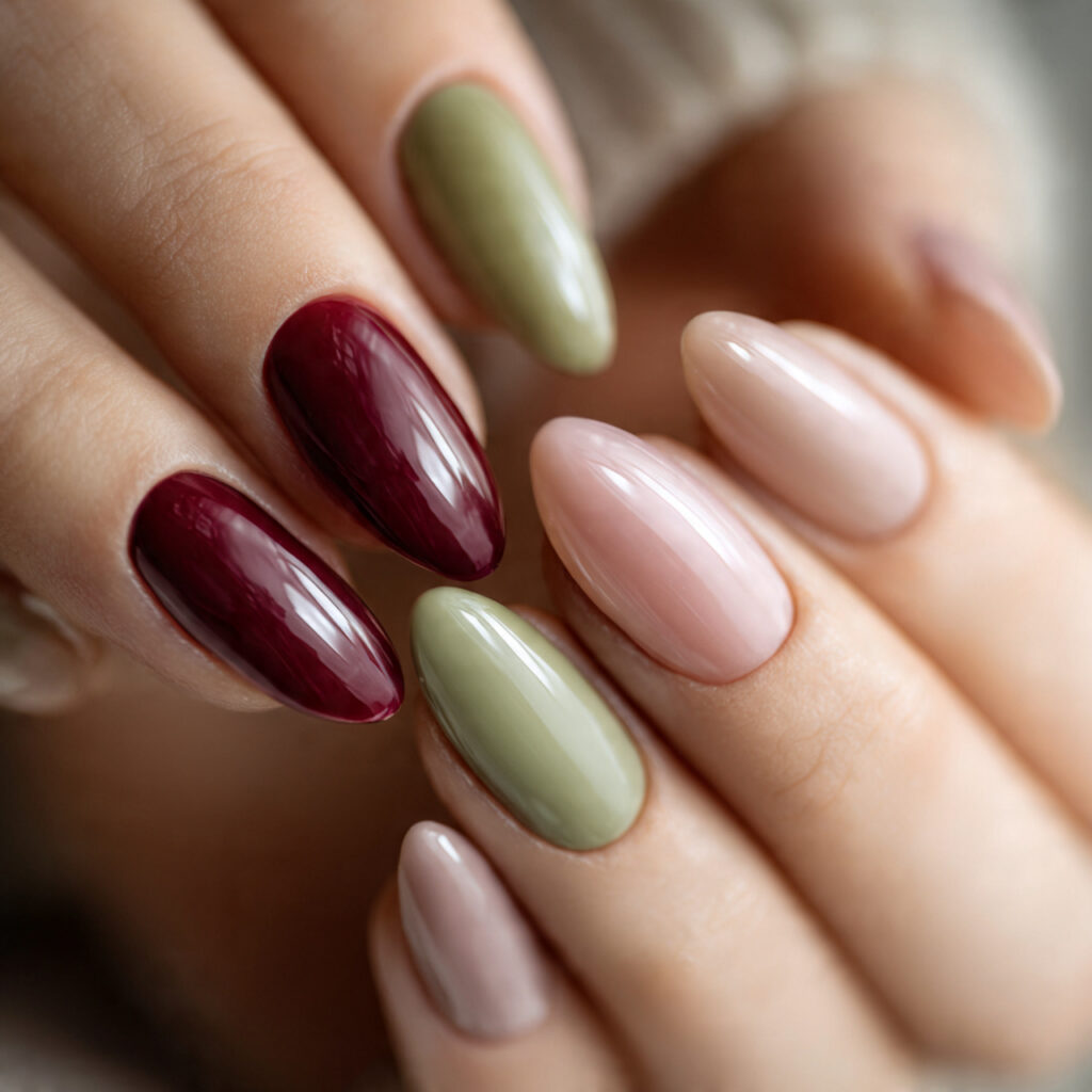 Almond Shape Nails Colors
