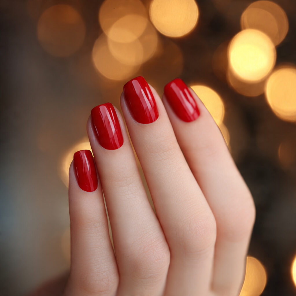 Red Nails Inspiration: 25 Stunning Designs to Copy Now 3 Classic Red Nails