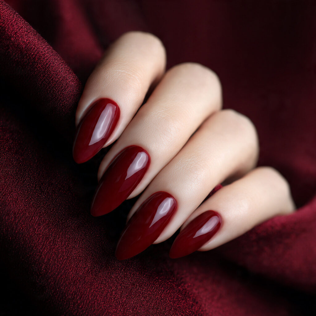 Red Nails Inspiration: 25 Stunning Designs to Copy Now 5 Dark Red Nails