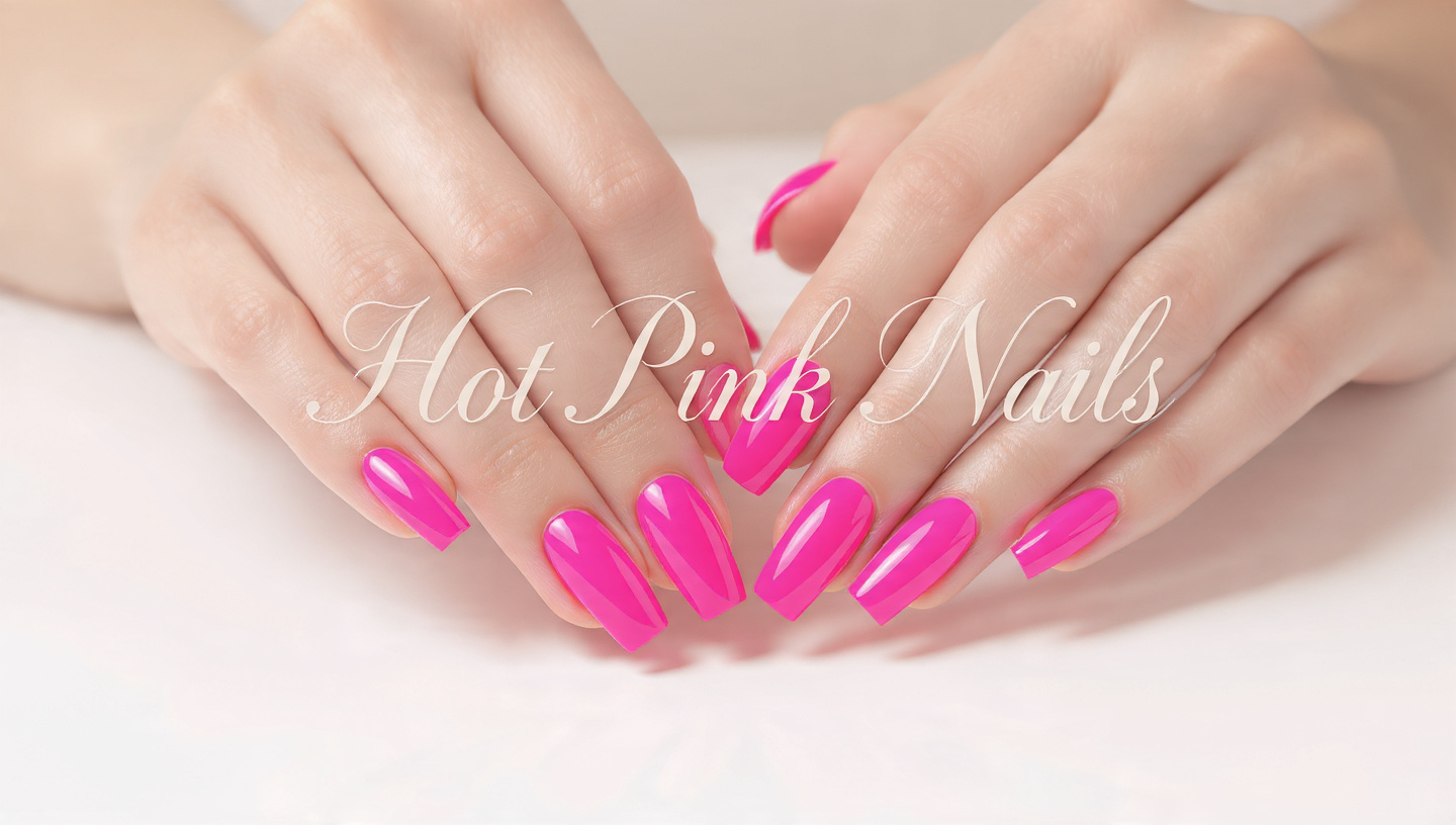 Hot Pink Nails