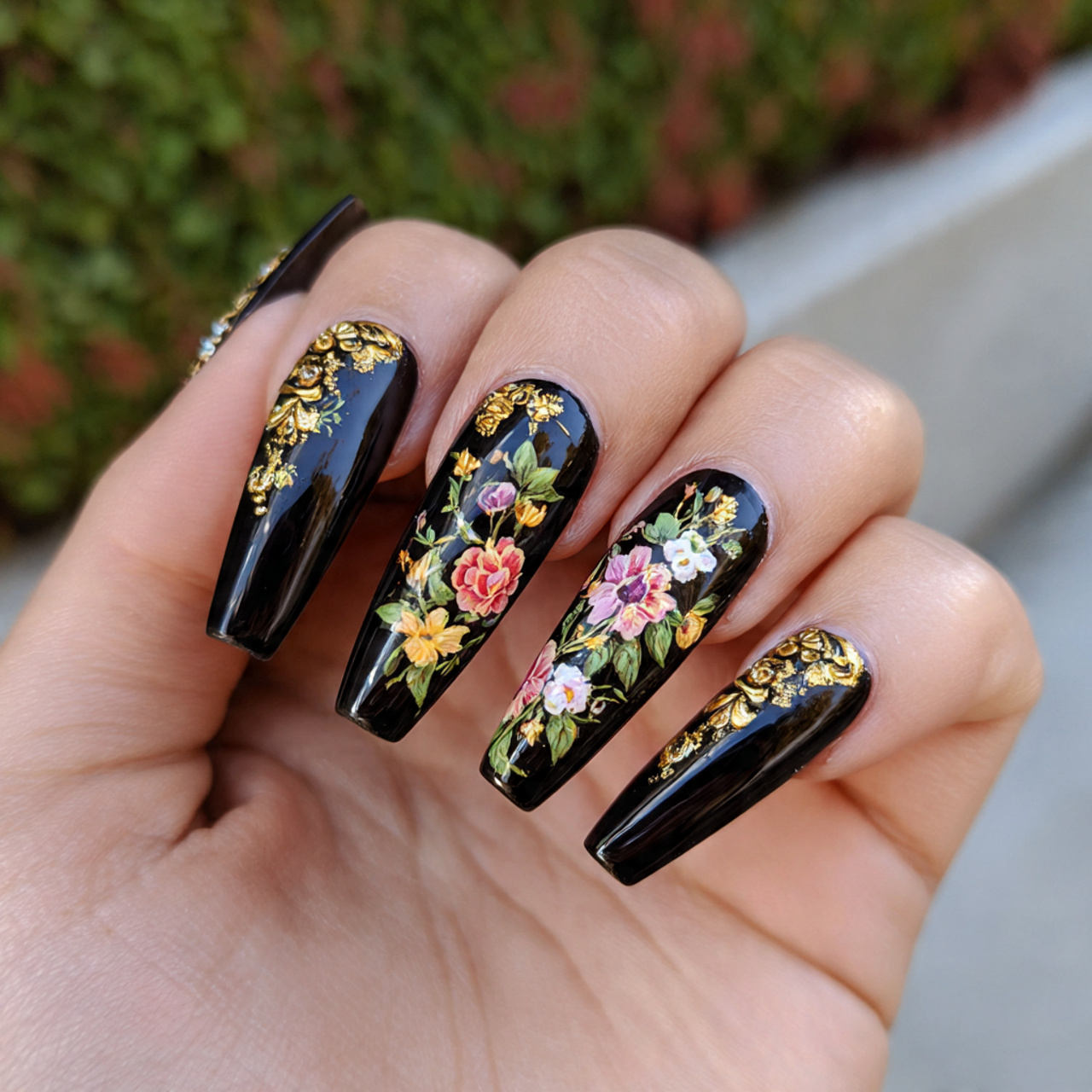 Long Coffin Nails: 18 Stunning Designs, Trends & Style Ideas 14 Long Coffin Summer Nails