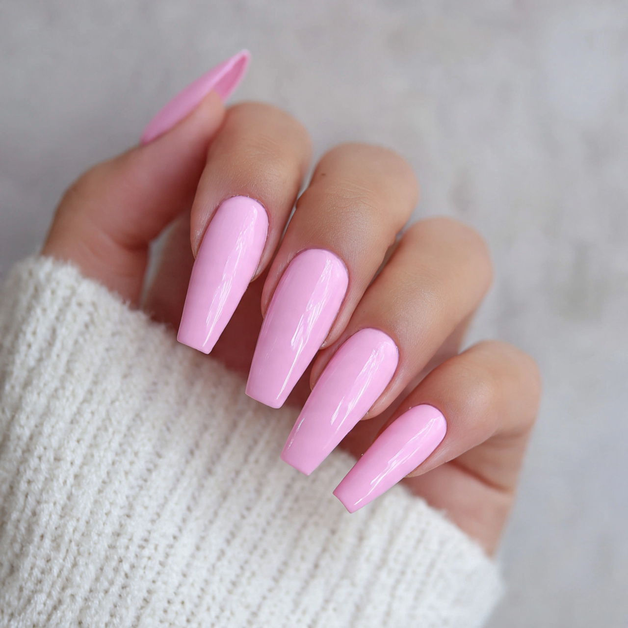 Long Coffin Nails: 18 Stunning Designs, Trends & Style Ideas 6 Long Pink Coffin Nails