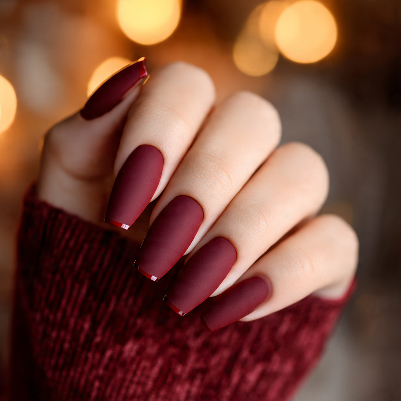 18 Gorgeous Coffin Shape Nails Ideas for a Bold Stylish Look 11 Matte Coffin Shape Nails