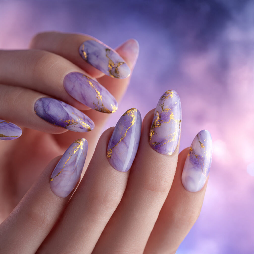 Oval Nails Art