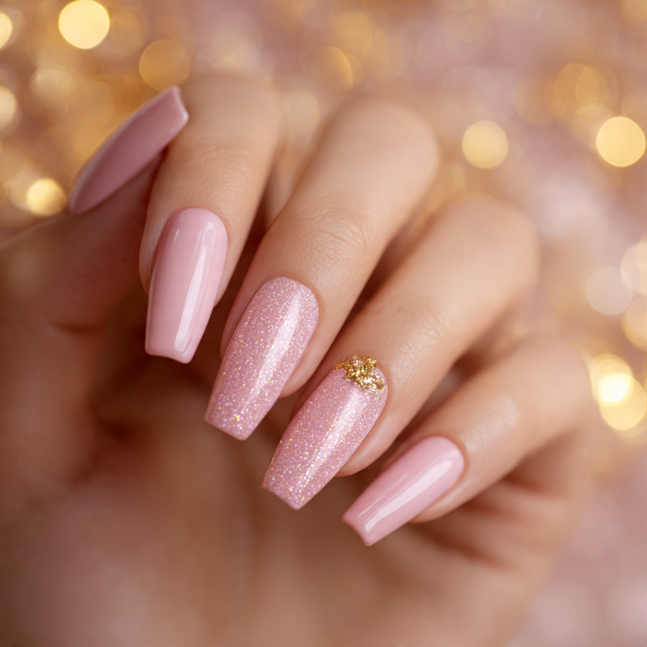 18 Gorgeous Coffin Shape Nails Ideas for a Bold Stylish Look 6 Pink Coffin Shape Nails