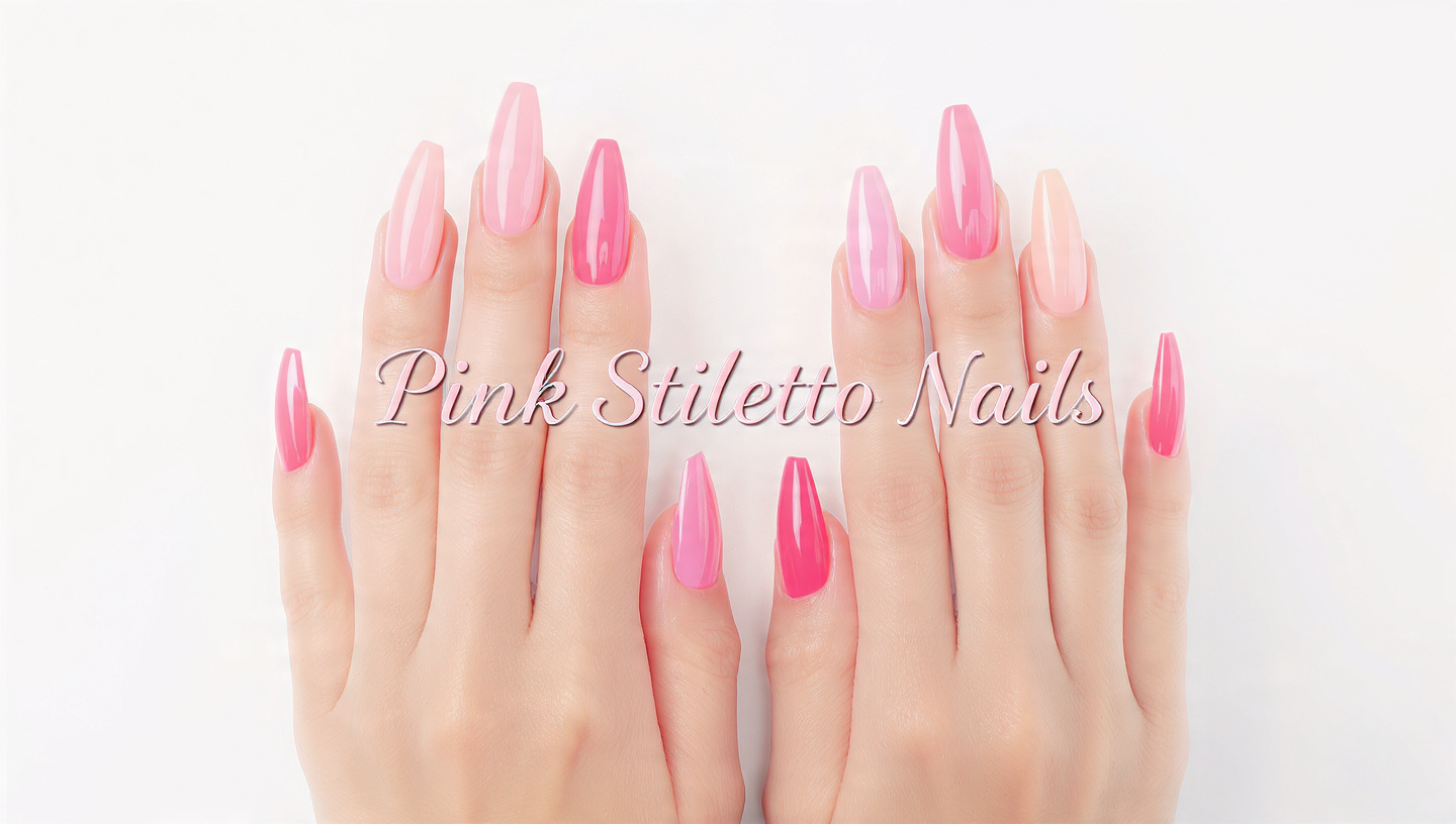 Pink Stiletto Nails