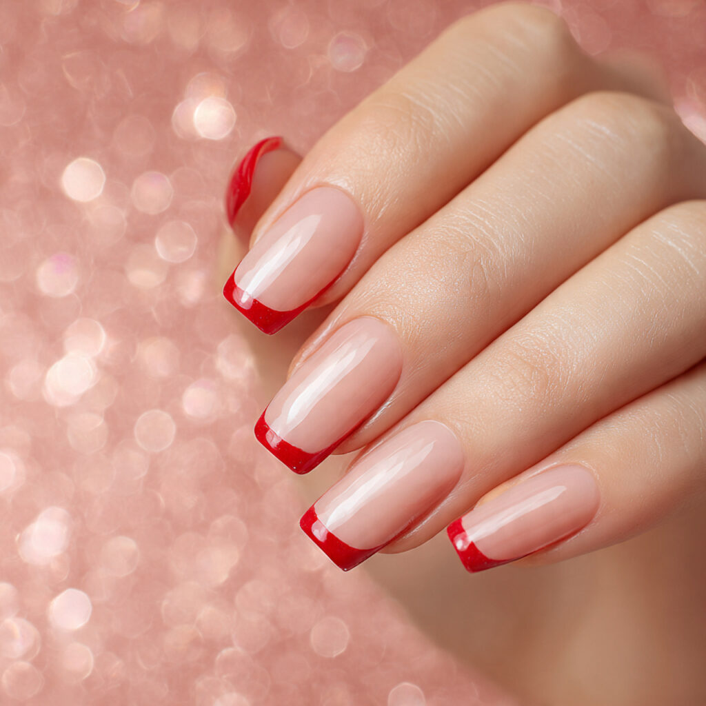 Red Nails Inspiration: 25 Stunning Designs to Copy Now 11 Red French Nails