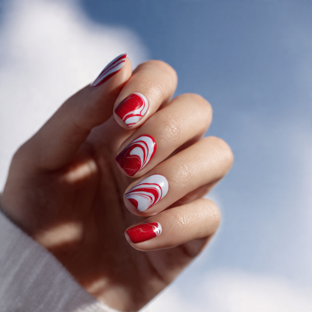 Red Nails Inspiration: 25 Stunning Designs to Copy Now 18 White And Red Nails