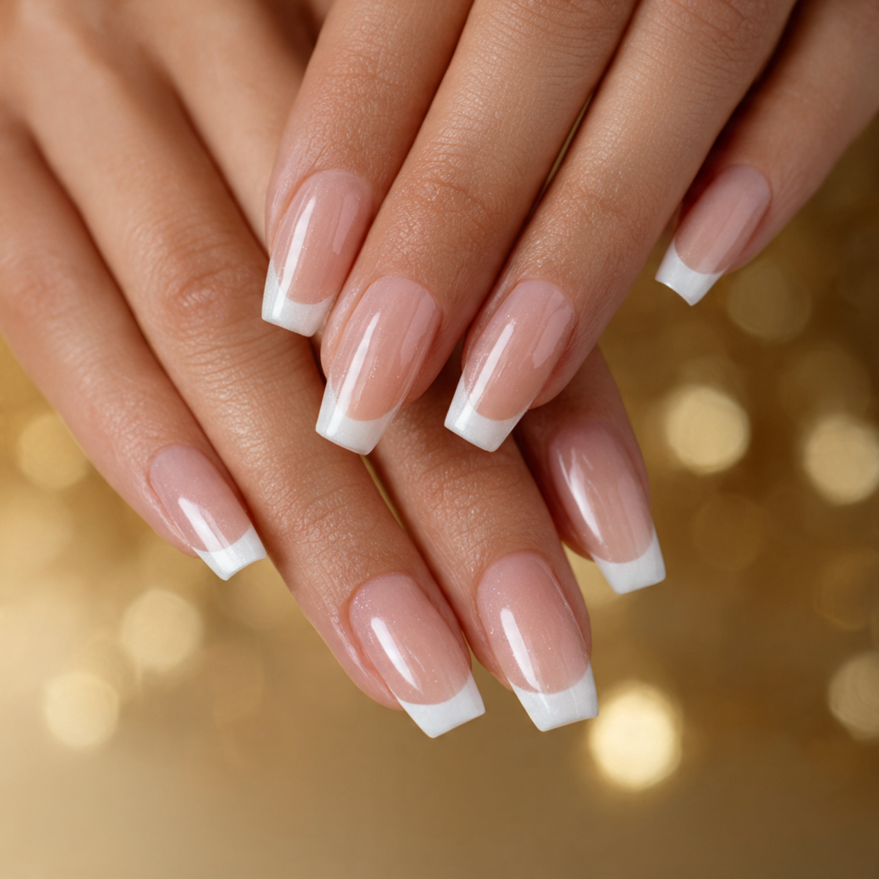 French Tip Coffin Nails: 17 Chic Designs for Elegant Nails 12 Acrylic French Tip Coffin Nails