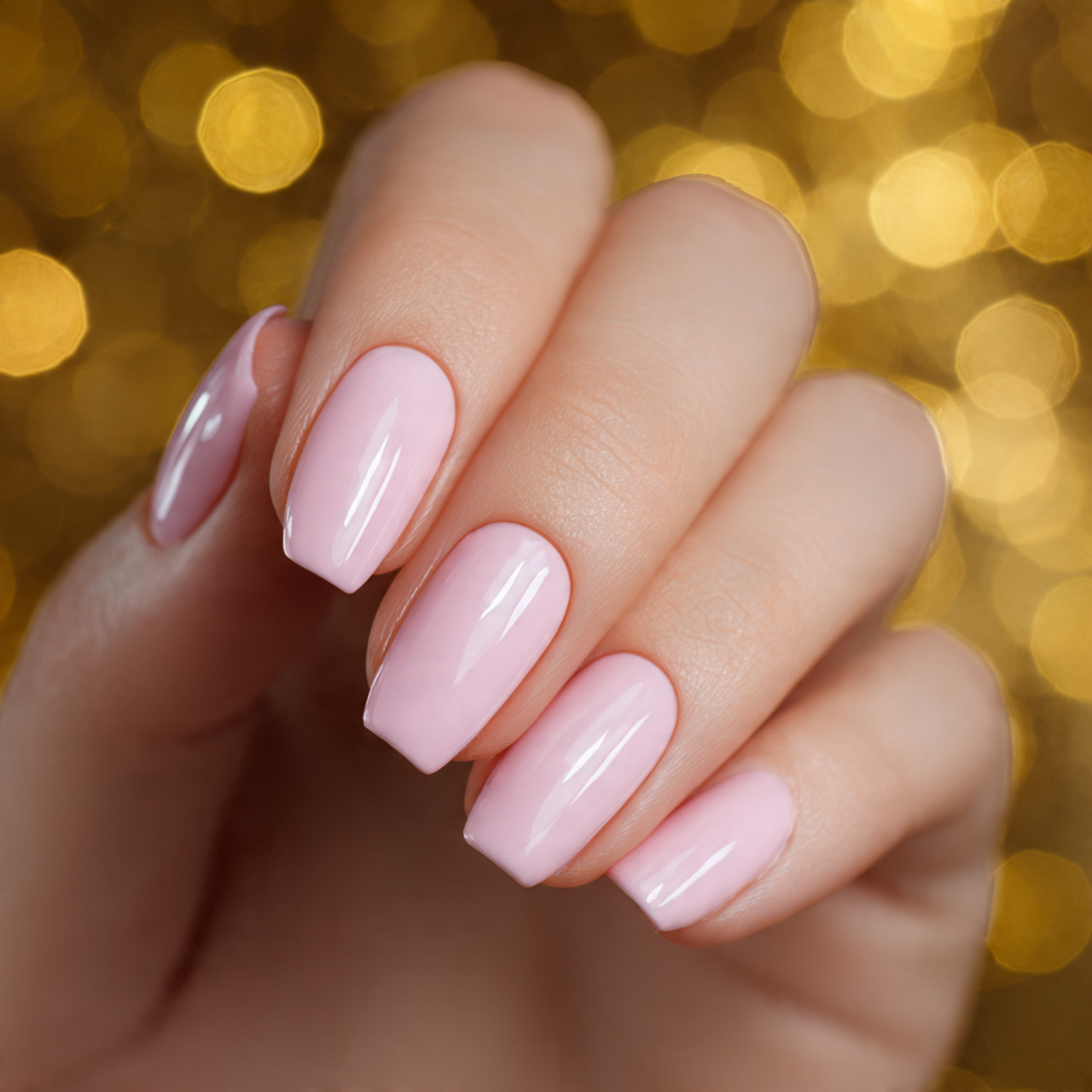 Acrylic Light Pink Nails