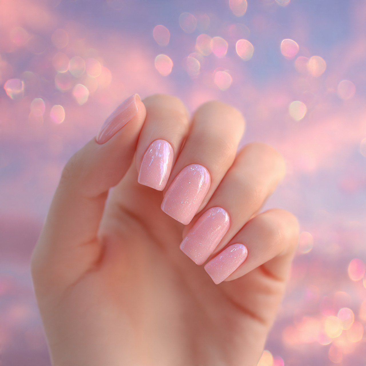 Pink Square Nails: 15 Stunning Ideas You Need to Try Now 8 Baby Pink Square Nails