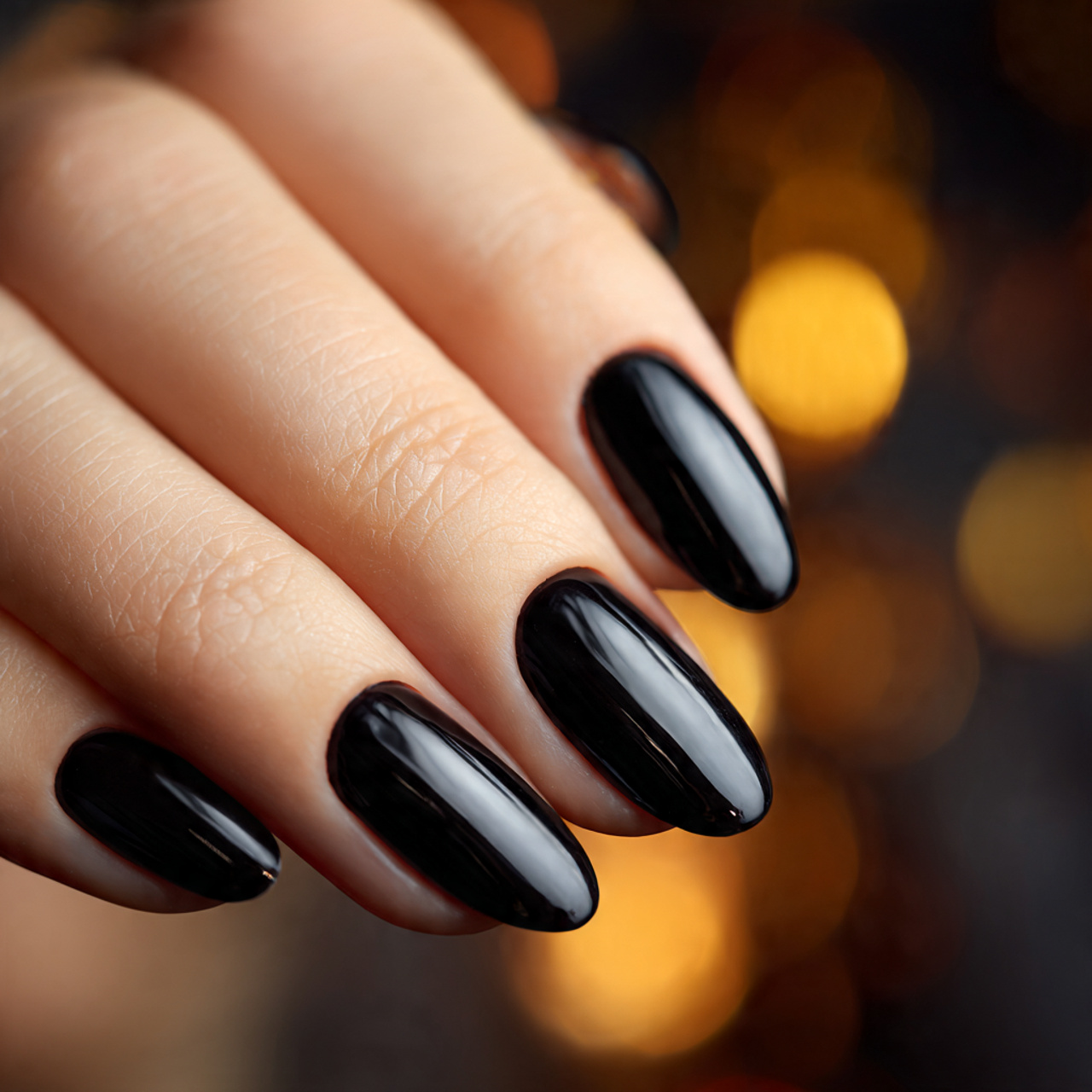 Square Oval Nails: 17 Perfect Shape for Chic, Strong Nails 9 Black Square Oval Nails