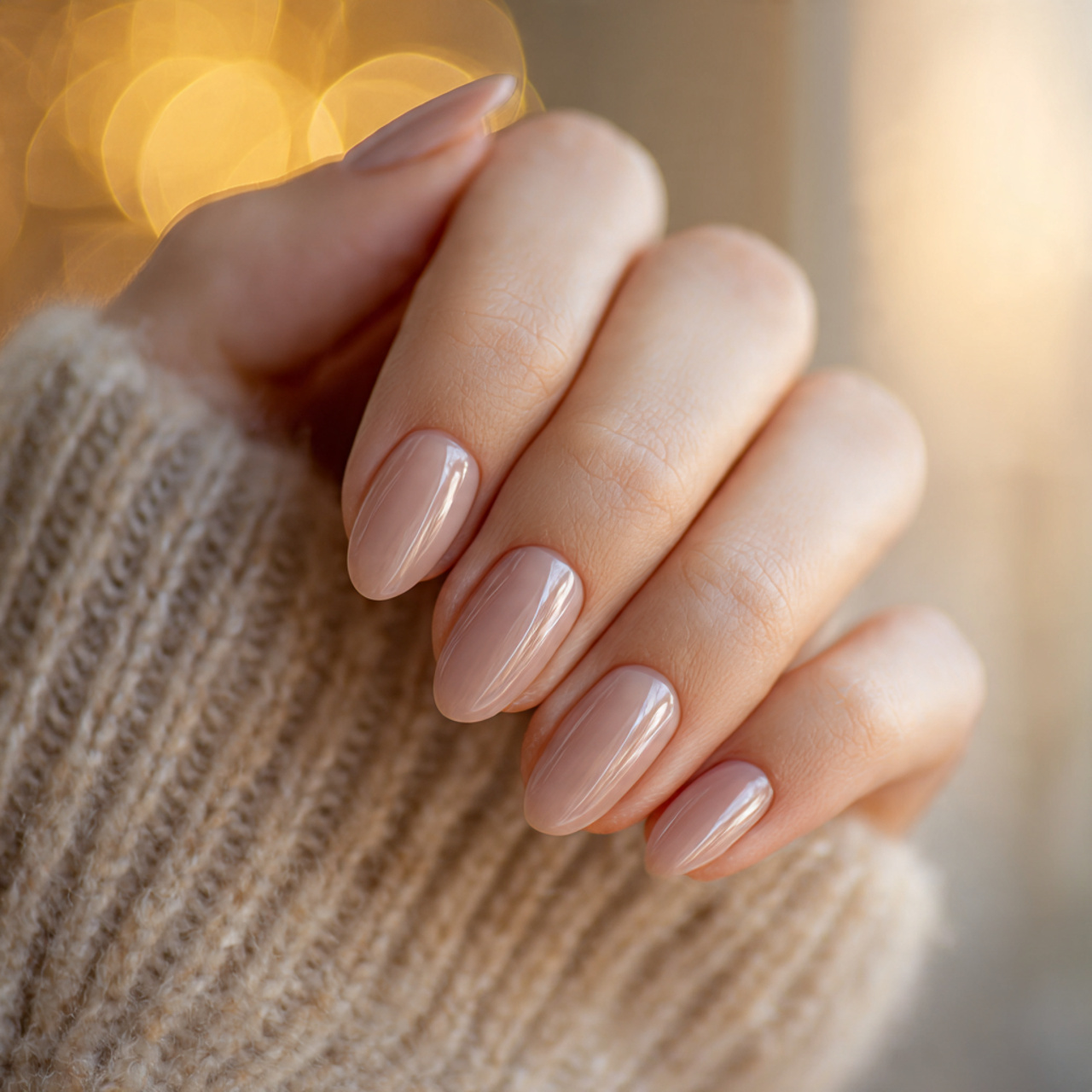 Short Oval Nails Style