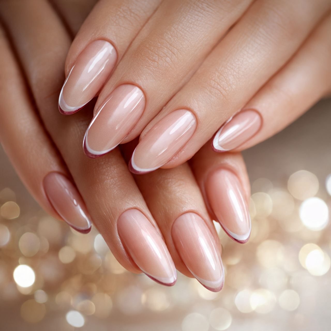 French Nails Oval for Long Nails