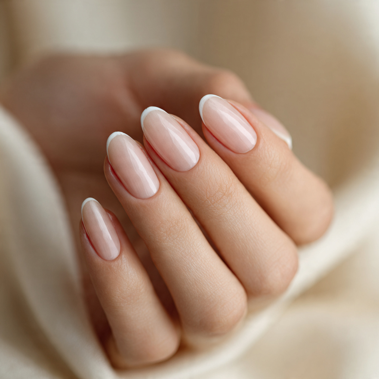 French Nails Oval for Short Nails