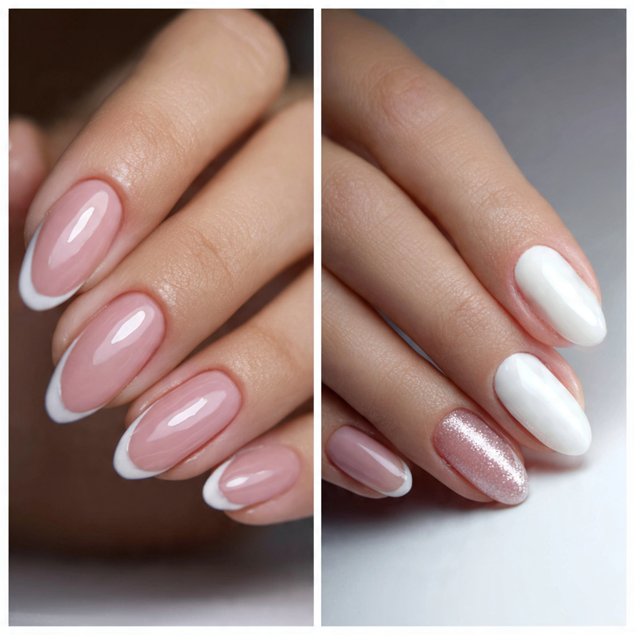French Nails Oval vs Other Nail Shapes