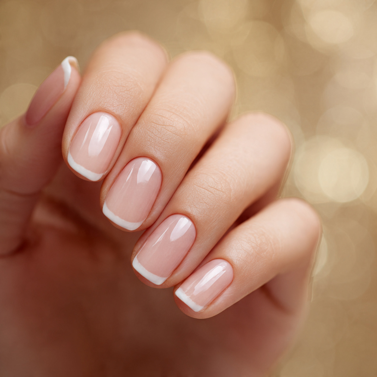 French Tip Nude Nail Art