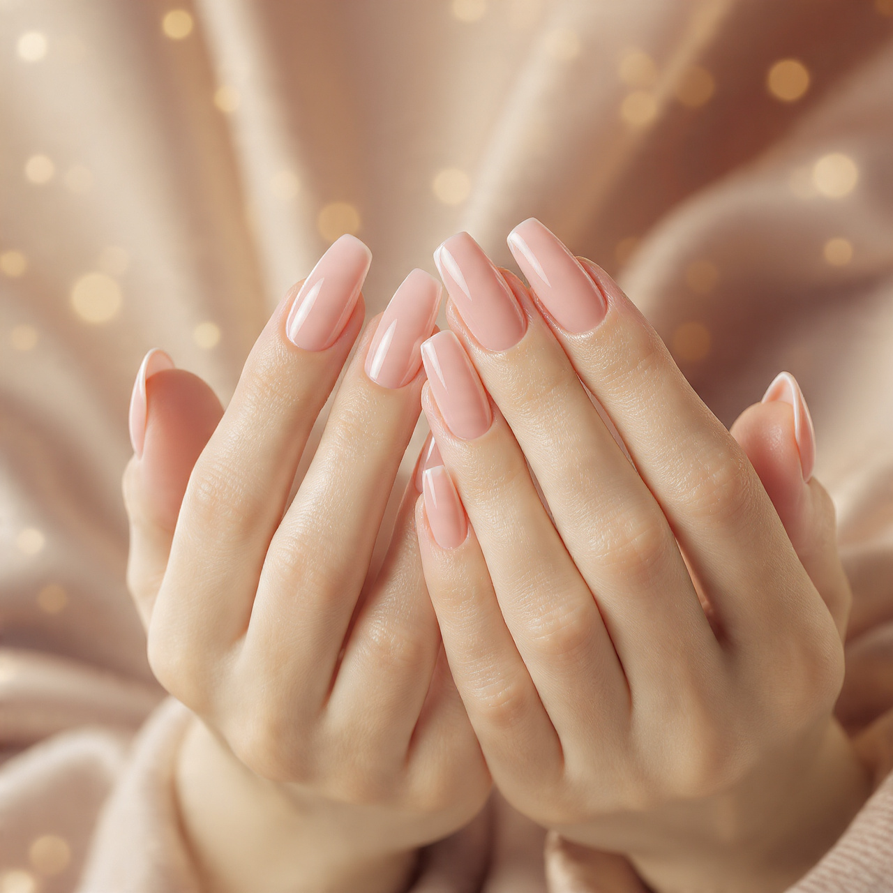 French Tip Pink Nails