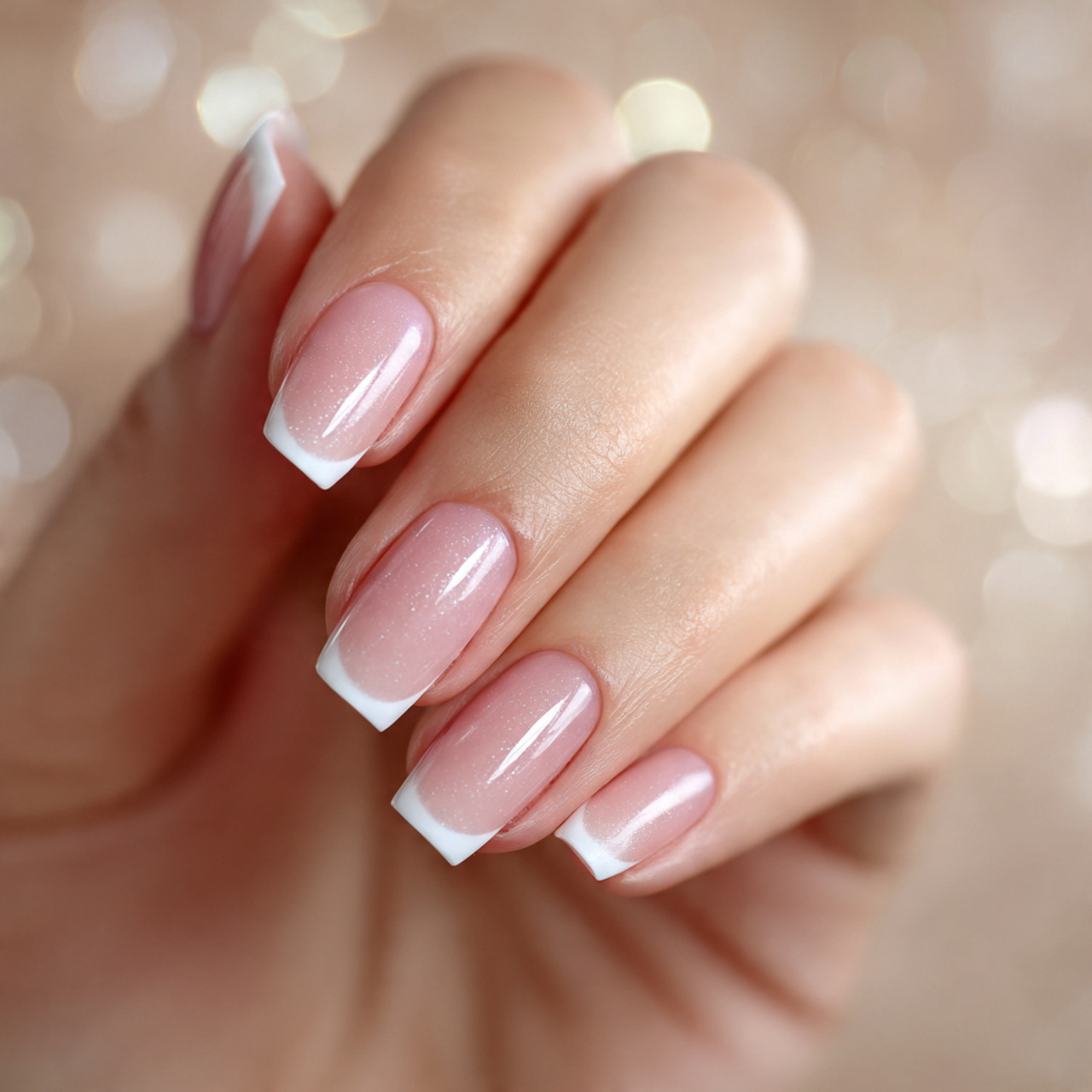 Square Oval Nails: 17 Perfect Shape for Chic, Strong Nails 3 French Tip Square Oval Nails