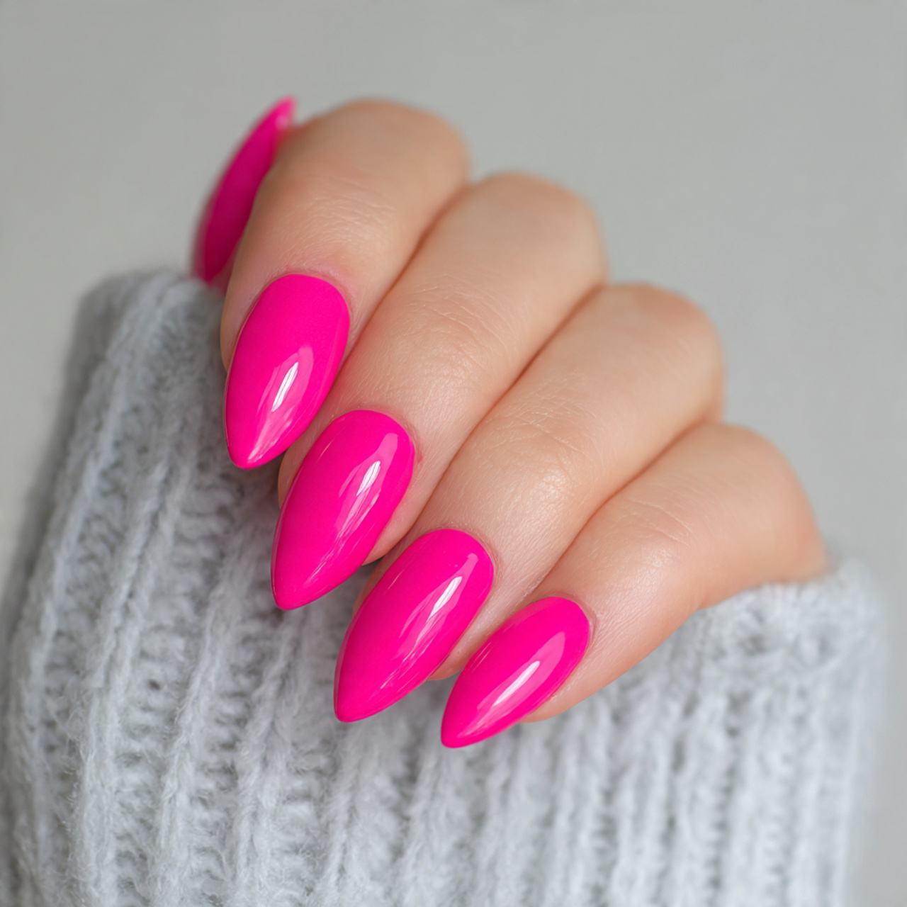 Pink Stiletto Nails: 15 Bold & Chic Designs You’ll Love 3 Hot Pink Stiletto Nails