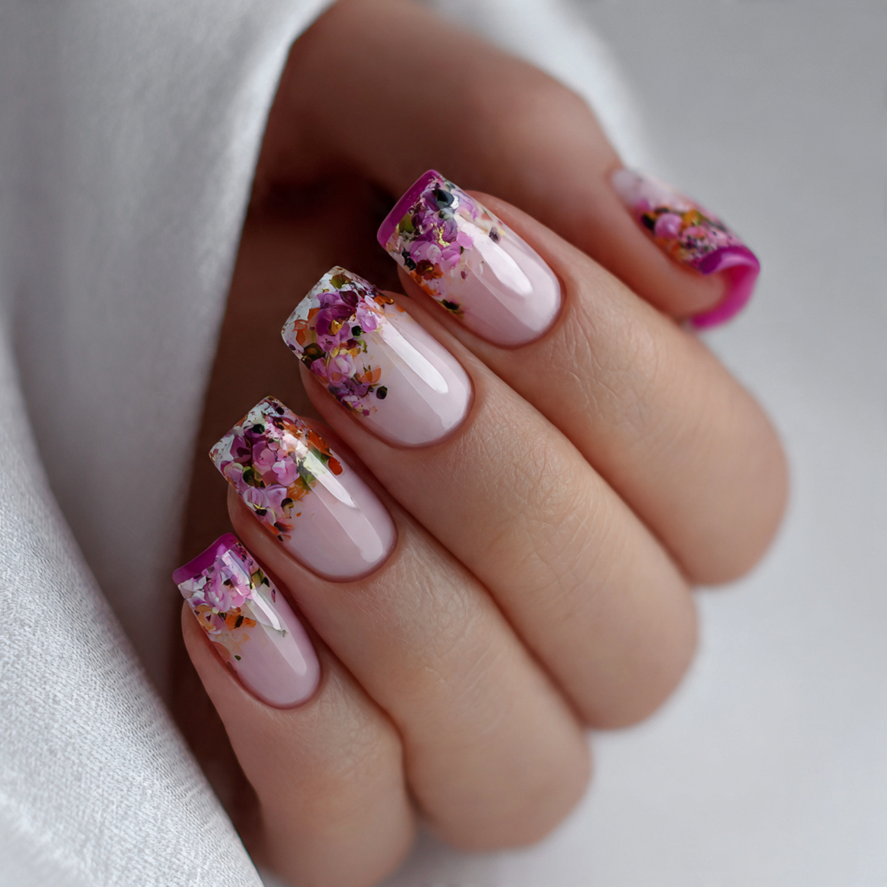Trendy Nail Art for Square Nails