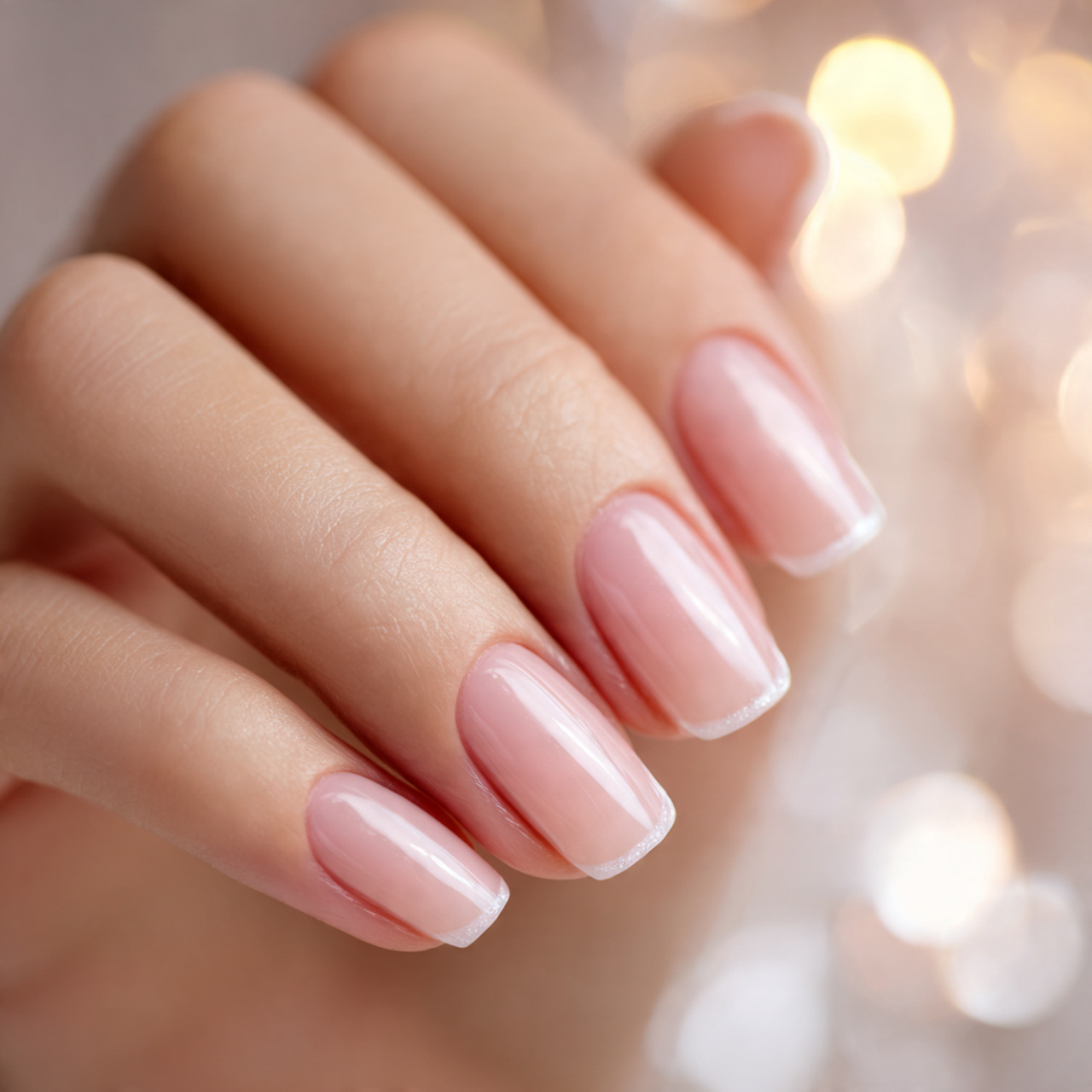 Light Pink French Nails